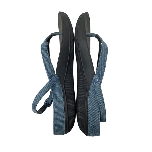 Fit Flop Womens The Skinny Adjustable Denim Strap Sandals Size 7 - Picture 8 of 11